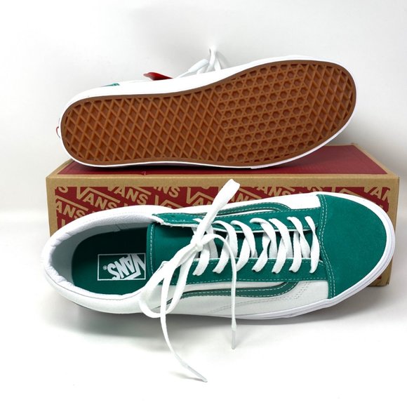 VANS Skate Low Sneaker Men VN0A54F69YE STYLE 36 Classic Sport Green White Canvas - Picture 3 of 11